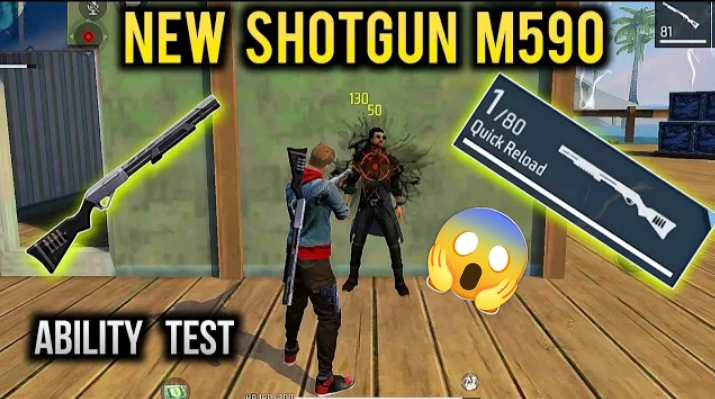 Shotgun M590 in free fire